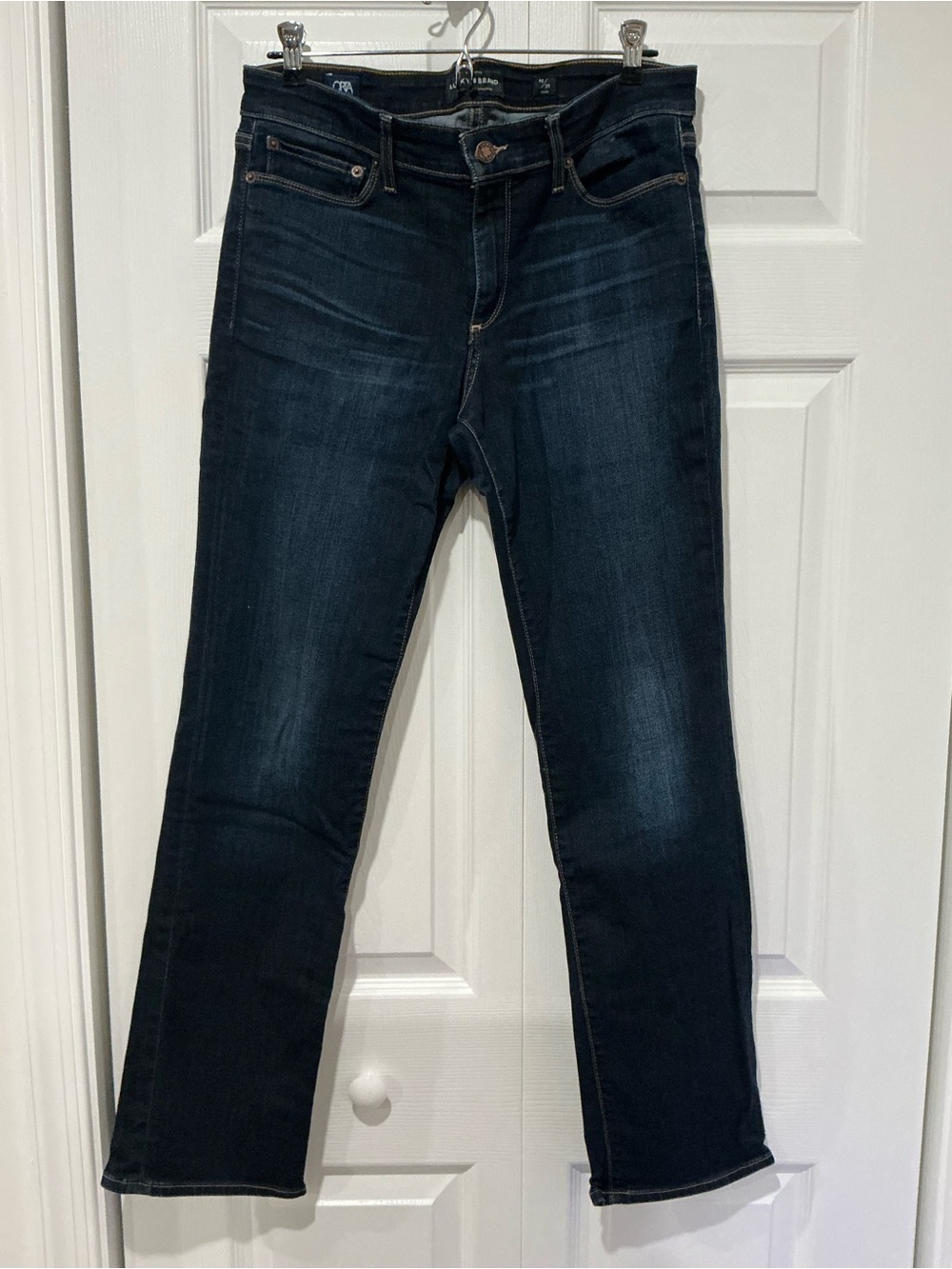 Lucky Brand Dark Wash Straight Leg Jeans Size 10